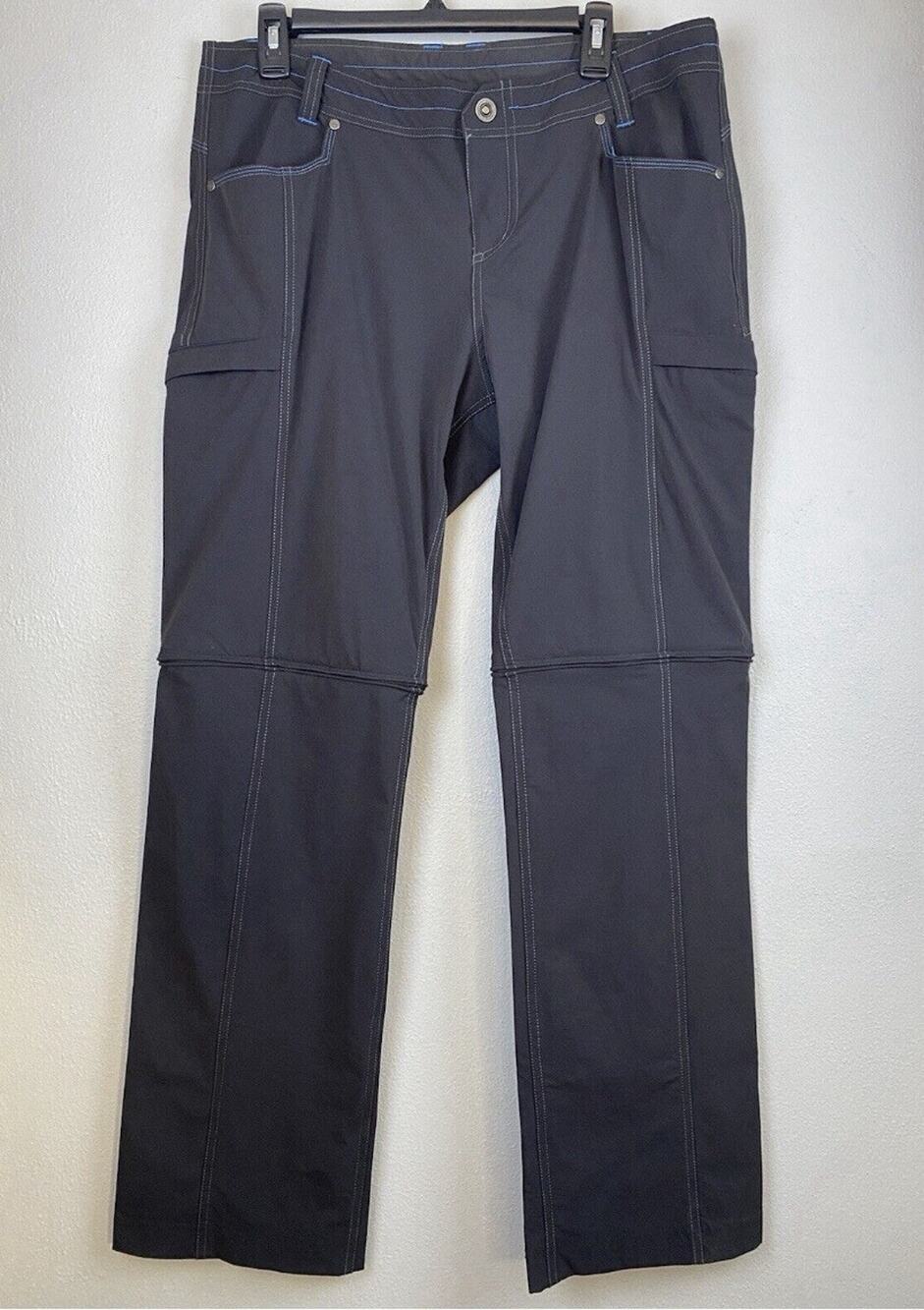 Womens Kuhl Sz 14 Convertible Cliffside Hiking Walking Sports Athleisure Pants